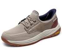 Skechers Hombre Meroe Alden Slip-In ENTRENADOR, Taupe Knit / Synthetic, 45 EU