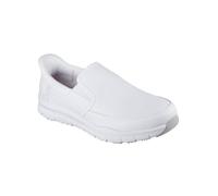 Skechers Nampa Broxtin Medical Service - Zapatos para Hombre, Piel sintética Blanca, 45 EU