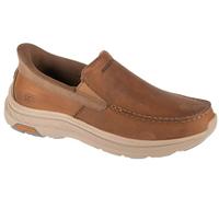 Skechers Zapatillas Hombre Pollard-Osgood Moc Toe, ajuste relajado, Beige, 41 EU