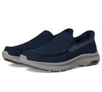 Skechers Hombre Pollard Wilfred Zapatillas, Navy Mesh/Synthetic, 44 EU