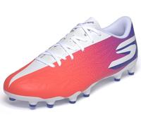Skechers Hombre Razor 2 Academy Botas de fútbol para Terreno Artificial, White/Blue/Pink, 45 EU