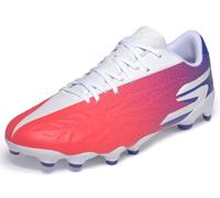 Skechers Hombre Razor 2 Club Botas de fútbol Todo Tipo de Terreno, White/Blue/Pink, 42 EU