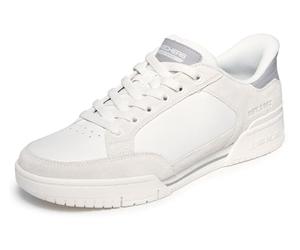 Skechers Hombre Recoil Persius Slip-In Entrenador, Off White Pig Suede/Leather/PU, 42.5 EU