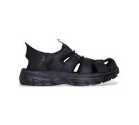 Skechers Hombre REVOLTED SS Vartan Sandalias, Black Mesh/Synthetic/Leather, 41 EU