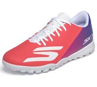 Skechers Hombre SKX_2 Academy Turf Botas de Fútbol, White/Blue/Pink, 44 EU