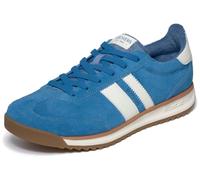 Skechers Hombre Skx 92 Zapatillas Deportivas, Blue Suede Mesh PU White Trim, 45 EU