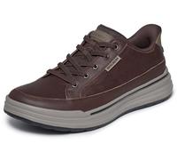 Skechers Sterling Hansel - Tenis para Hombre, Piel sintética Color Chocolate, 43 EU