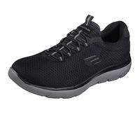 Skechers Summits, Zapatillas Hombre, Black Mesh Charcoal Trim, 39.5 EU
