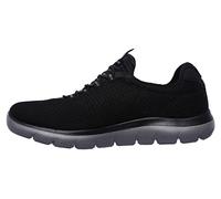 Skechers Hombre Summits 52811W Wide Zapatillas, Black Charcoal, 47.5 EU Ancho