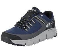 Skechers Hombre Summits At Upper Draft Zapatillas, Navy Synthetic/Mesh/Gray Trim, 43 EU