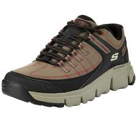 Skechers Hombre Summits At Upper Draft Zapatillas, Olive Synthetic Mesh Black Trim, 40 EU