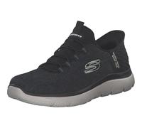 Skechers Hombre Summits Key Pace Slip-In ENTRENADOR, Black Mesh W, 45 EU