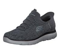 Skechers Zapatillas hombre Summits Key Pace, malla gris carbón ribete negro, 48,5 EU