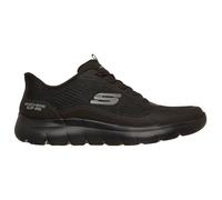 Skechers Hombre Summits Leyter Zapatillas Deportivas, Black Knit TPU, 42 EU