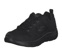 Skechers Hombre Summits New World Zapatillas, Black Leather/Pu/Mesh/Black Trim, 44 EU