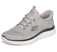 Skechers Hombre Summits Top Rate Slip-In ENTRENADOR, Taupe Mesh/Black Tpu, 43 EU