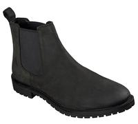 Skechers Hombre The Bowery Botas, Black Nubuck Leather, 41.5 EU