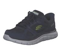 Skechers Hombre Track Ezral Slip-In ENTRENADOR, Navy Lime, 42.5 EU