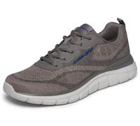 Skechers Hombre Track Pohlter Zapatillas Deportivas, Taupe Knit, 45 EU