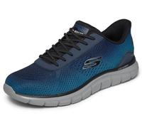 Skechers Hombre Track Revno Slip-In Entrenador, Navy/Blue, 42 EU