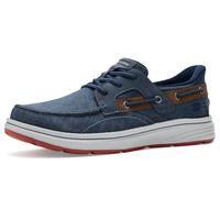 Skechers Hombre TROUTT Davey Zapatillas, Navy Canvas/Synthetic, 45.5 EU