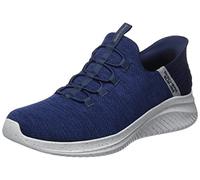 Skechers Hombre Ultra Flex 3.0 Right Away Slip-In ENTRENADOR, Navy Mesh/Trim, 44 EU