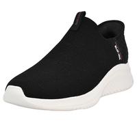 Skechers Hombre Ultra Flex 3.0 Smooth Step Slip-In ENTRENADOR, Black Knit/ Red Trim, 43 EU Large