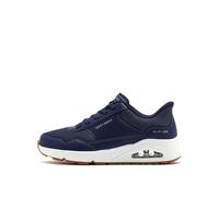 Skechers Hombre UNO BANKSIA Zapatillas, Navy Duraleather/Mesh, 45 EU