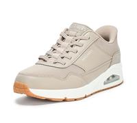 Skechers Hombre UNO BANKSIA Zapatillas, Taupe Duraleather/Mesh, 45 EU