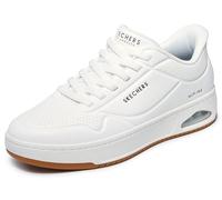 Skechers Hombre Uno Ctl Laying Low Slip-In ENTRENADOR, White Duraleather / Mesh, 41 EU