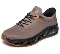 Skechers Hombre Uno Glide-Step Air Gliders Slip-In Entrenador, Brown Knit Black Trim, 48.5 EU