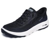 Skechers Hombre Urban Explore Slip-In ENTRENADOR, Black Textile/Synthetic/White Trim, 41 EU