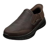 Skechers Hombre Zapatillas De Deporte De Corte Relajado Sin Cordones De Slade Cooper, Red/Brown, 42 EU