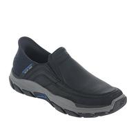 Skechers Hombre Zapatillas De Deporte De Piel Elgin Respected Slip-Ins, Black/Black, 41 EU