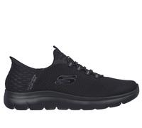 Skechers Hombre Summits High Range Slip-In ENTRENADOR, Black Mesh/Trim, 48.5 EU