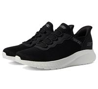 Skechers Hombre Zapatillas Hands-Free Slip-In Bobs Squad Chaos Daily Hype Ajuste Ancho, Black Knit Trim, 42 EU Ancho