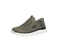 Skechers Hombre Zapatillas Slip-Ins Summits Gama Alta, Olive/Black, 42 EU