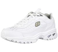 Skechers Hombres Energy-After Burn Bajos & Medios Cordon Piel Zapatos para Correr, White, Talla 11 M US