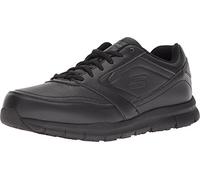 Skechers Hombres Nampa Punta Blanda Cordon Botas De Seguridad, Black Polyurethane, Talla 11.5