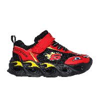 Skechers Hot Lights: Thermo Flash - Wheel Buddies en Rojo/Negro, talla 23