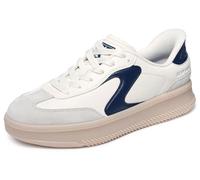 Skechers Hotshot Hi-Lifted Luxe - Tenis sin Cordones para Mujer, Marfil/Azul Marino, 40 EU