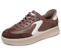 Skechers Hotshot Hi-Lifted Luxe - Tenis sin Cordones para Mujer, Marrón, 36 EU