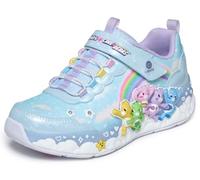 Skechers Hugs N SNUGS - Zapatillas Deportivas para niña, Color Azul sintético/Textil/Ribete múltiple, Talla 1 UK Child