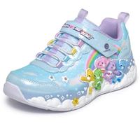 Skechers Hugs N SNUGS - Zapatillas Deportivas para niña, Color Azul sintético/Textil/Ribete múltiple, Talla 3 UK Niño