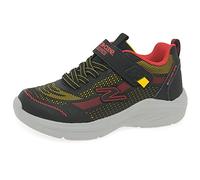 Skechers HYPER-BLITZ HYDRO-TRONIX, Zapatillas para Niños, Black & Red Synthetic/Trim, 35 EU