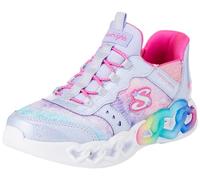 Skechers Infinite Heart Lights Eternal Shimmer, Zapatillas Niñas, Lavanda Sintética Multi Trim, 27.5 EU