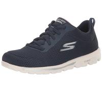 Skechers IR A Caminar Viaje, Zapatos Mujer, Navy Blue Lavender, 41 EU