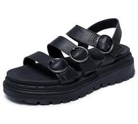 Skechers Jammers-Lite-Poppin' 2.0, Sandalia Mujer, Negro, 37 EU