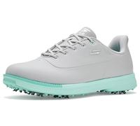 Skechers Jasmine 2 - Tenis de Golf Impermeables para Mujer, Gris/Menta con Pinchos, 36.5 EU