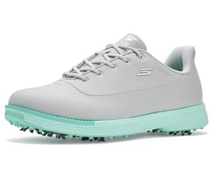 Skechers Jasmine 2 - Tenis de golf impermeables para mujer, Gris/menta con pinchos, 37.5 EU
